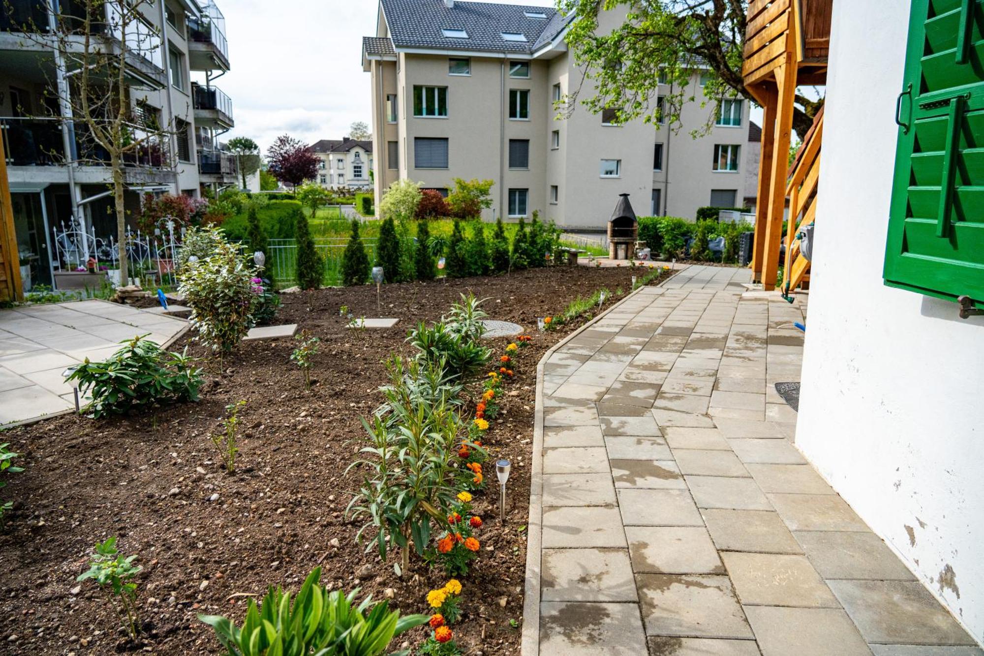 Gemuetliche Wohnung Mit Terasse Und Feuerstelle Lengnau Exterior foto